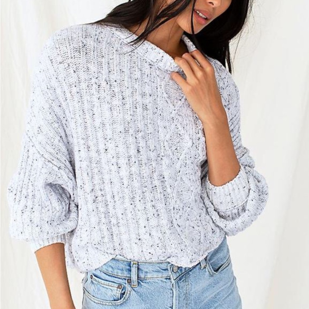 New Free People On Your Side Pullover size large